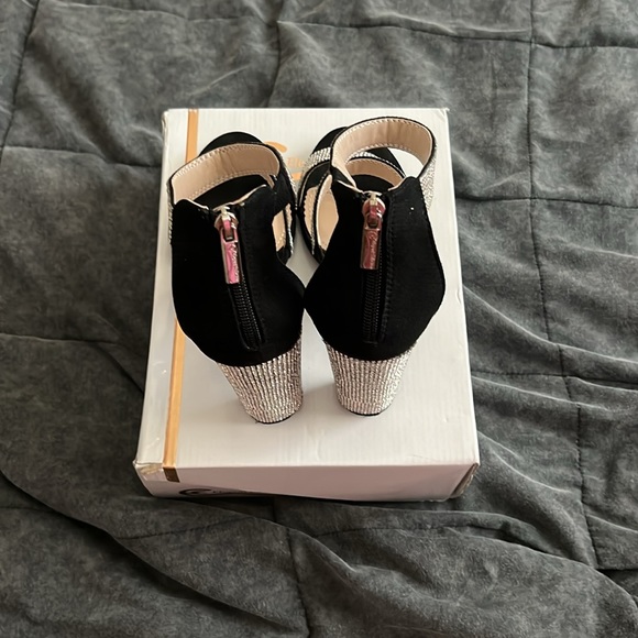 Black Rhinestone Heels - Picture 1 of 4